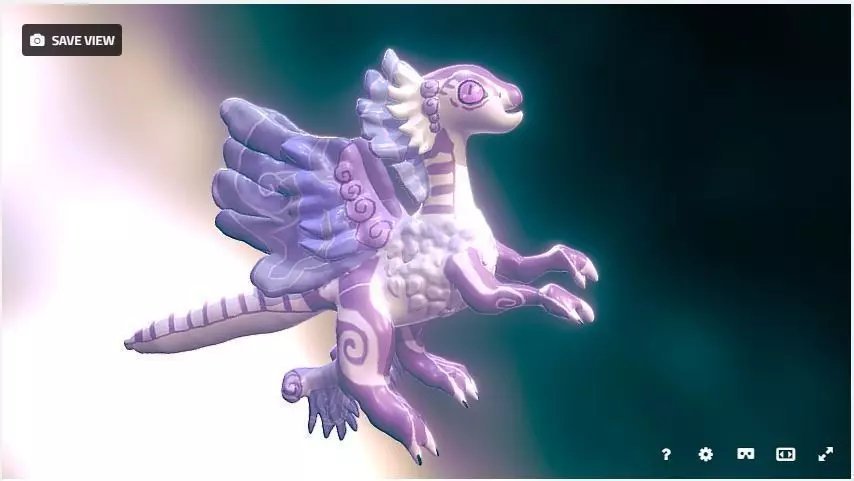 Baby Coatl dragon 3D model