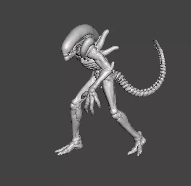 ALIEN XENOMORPH MINIATURE MODEL FOR SCIFI AND FANTASY GAMES RPG 3D print model