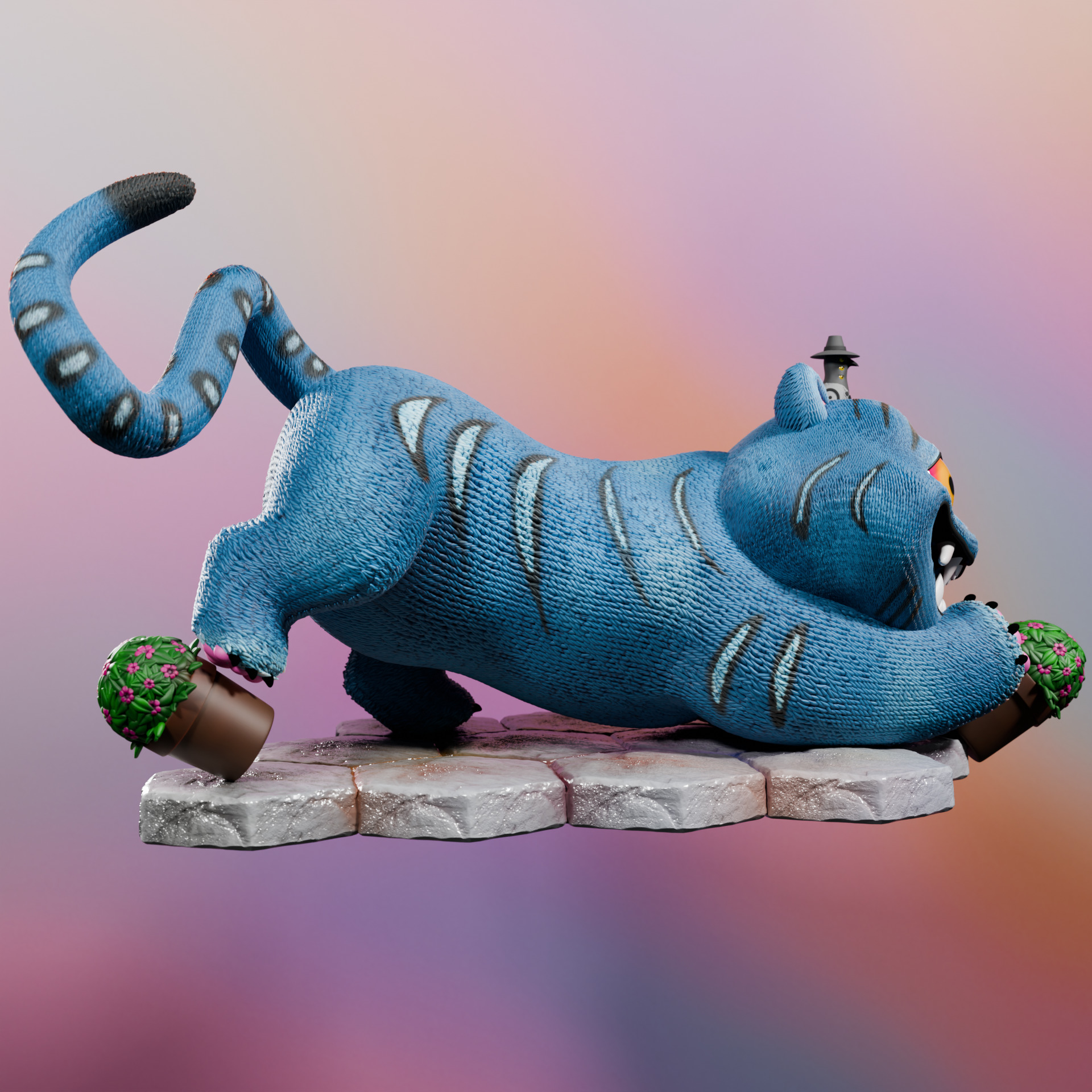 KPOP DEMON HUNTERS DERPY TIGER 3D print model_5