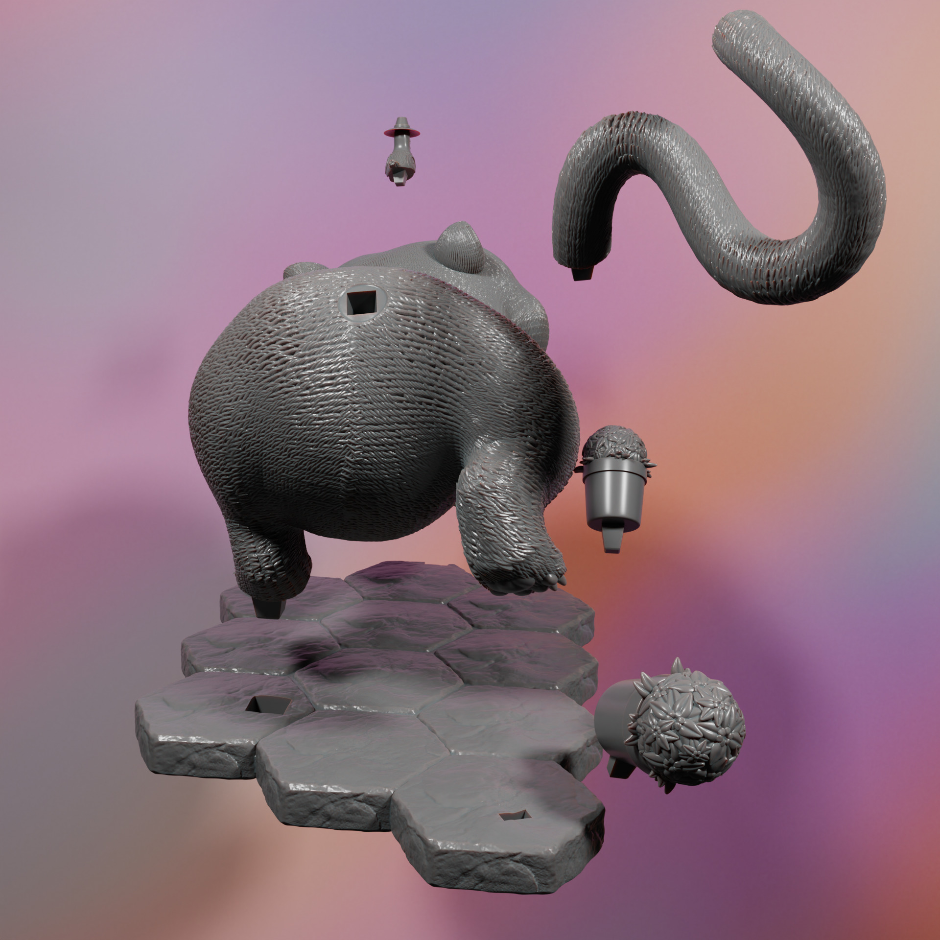 KPOP DEMON HUNTERS DERPY TIGER 3D print model_8