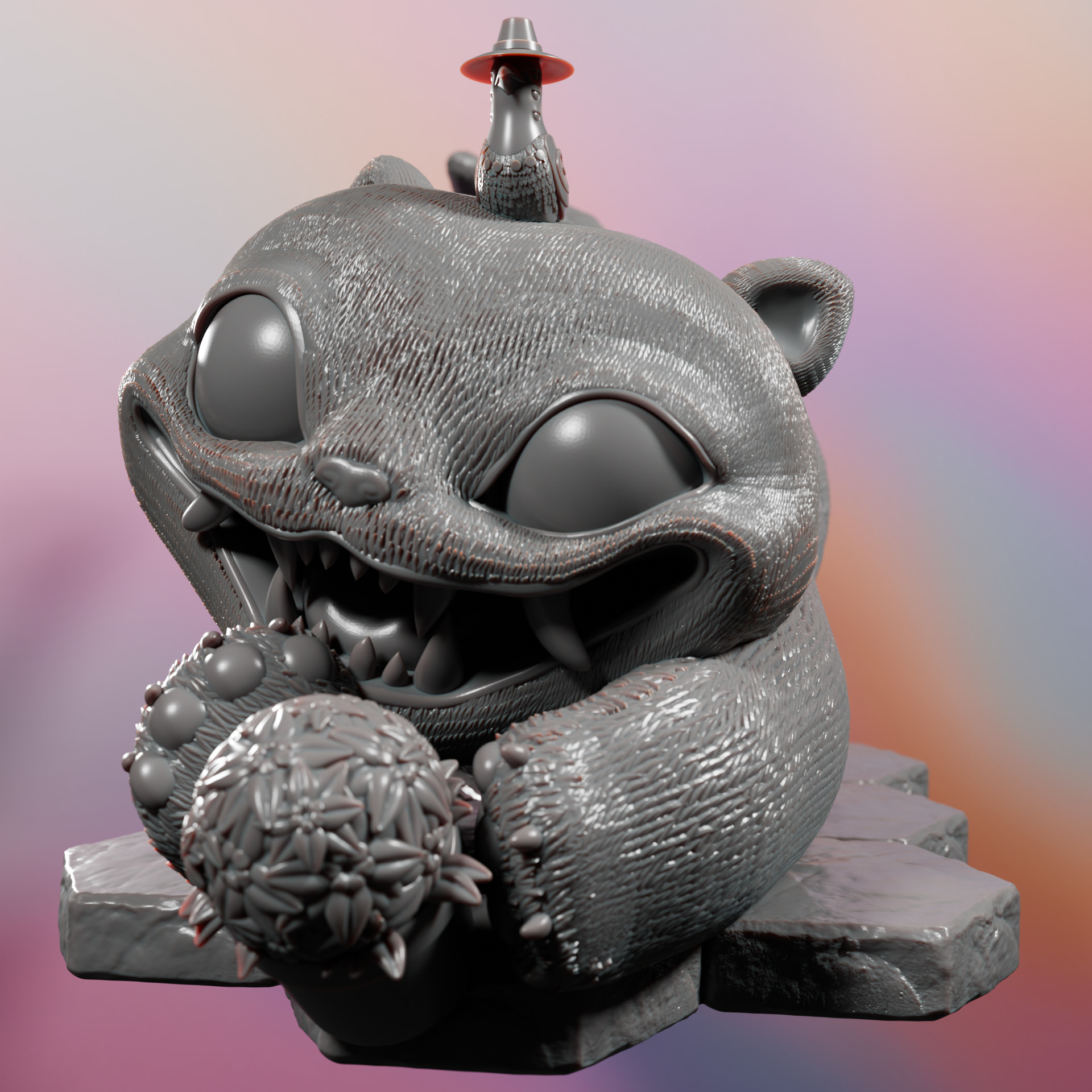 KPOP DEMON HUNTERS DERPY TIGER 3D print model_7