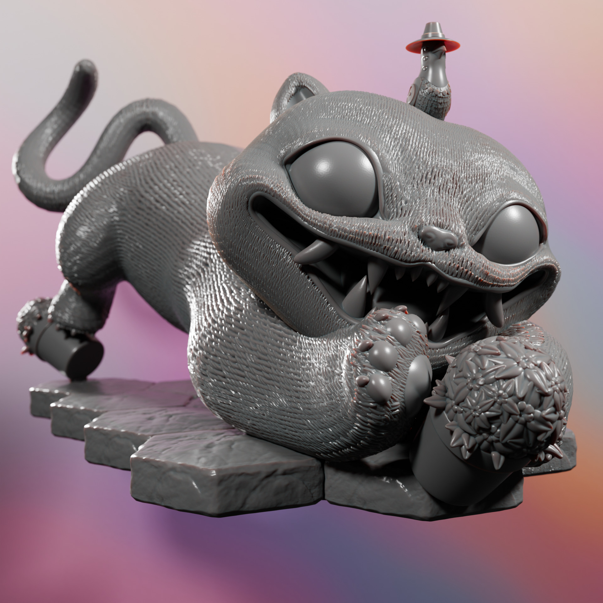 KPOP DEMON HUNTERS DERPY TIGER 3D print model_2