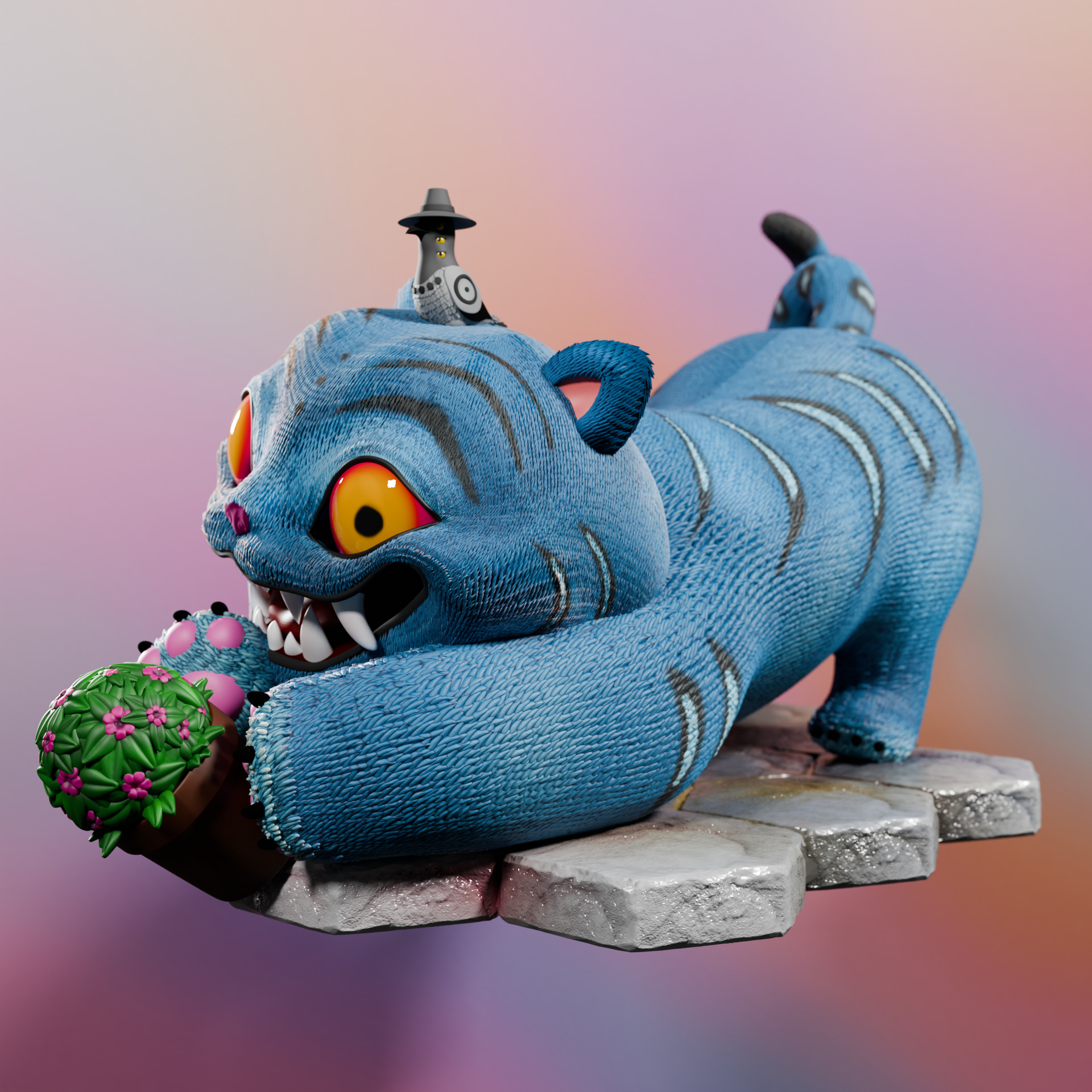 KPOP DEMON HUNTERS DERPY TIGER 3D print model_1
