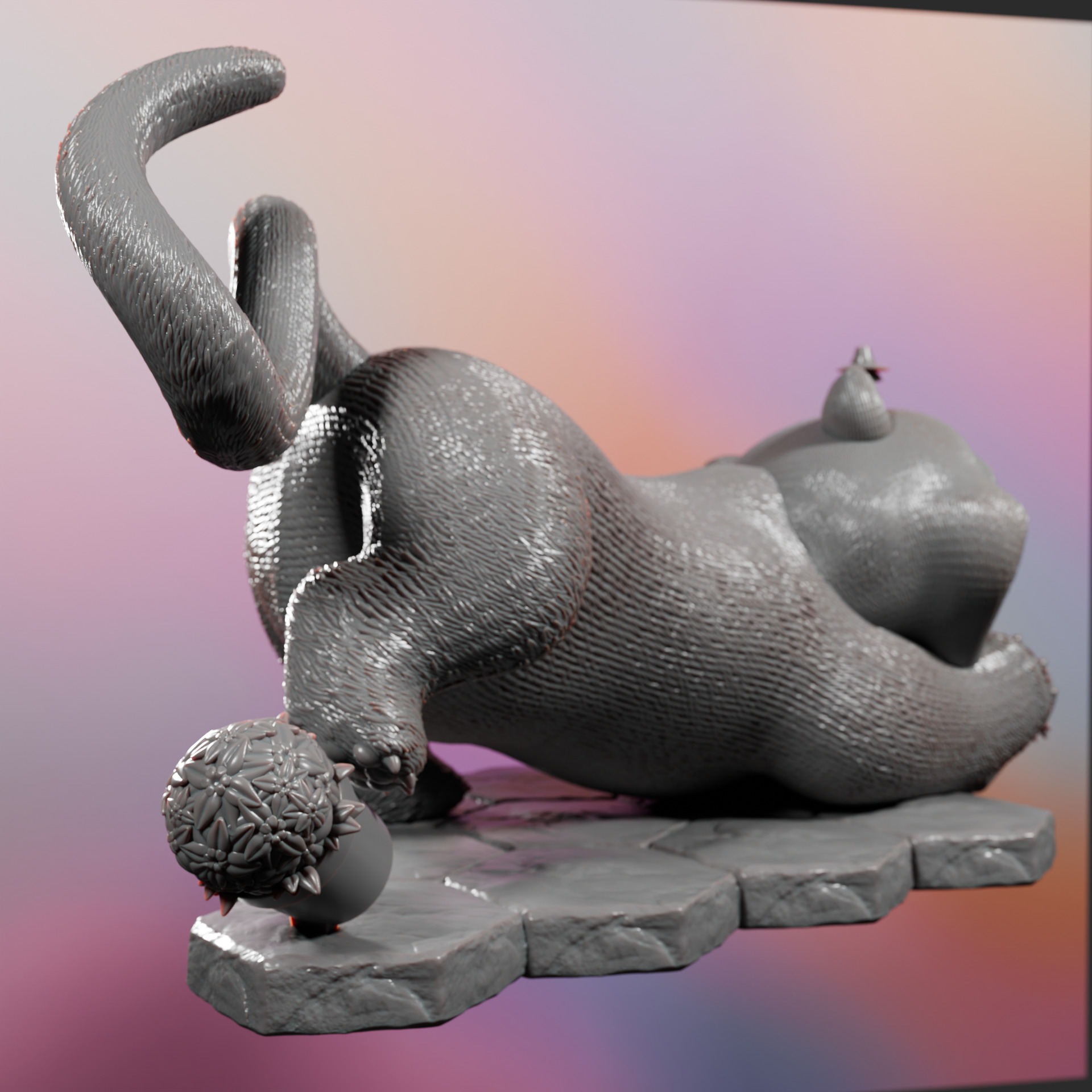 KPOP DEMON HUNTERS DERPY TIGER 3D print model_9