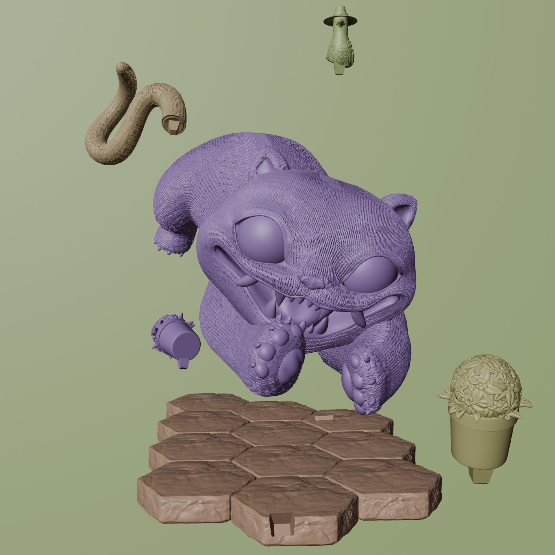 KPOP DEMON HUNTERS DERPY TIGER 3D print model_6