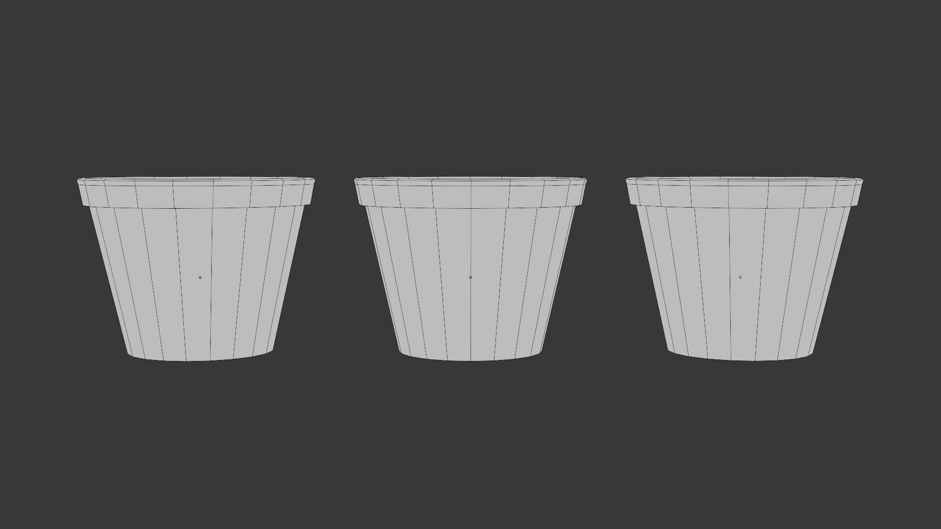 Ancient Clay pots pack Low-poly 3D model_8