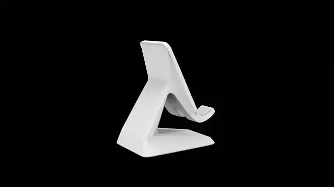 Futuristic Sculpted Phone Stand 3D Print Model 3D print model