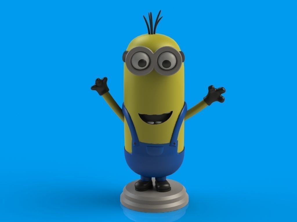Minion Kevin 3D print model_3