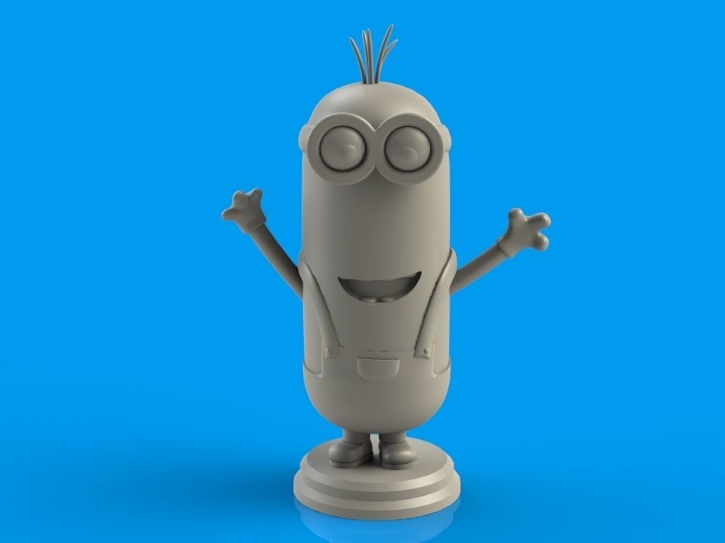 Minion Kevin 3D print model_4