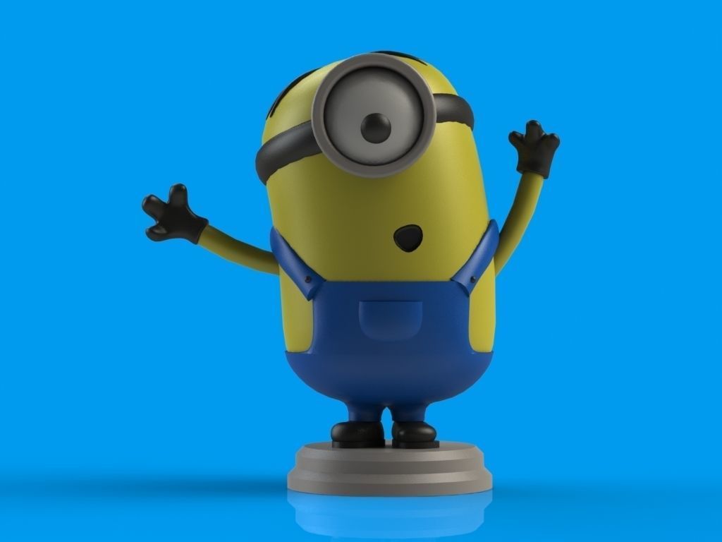 Minions Trio 3D print model_2
