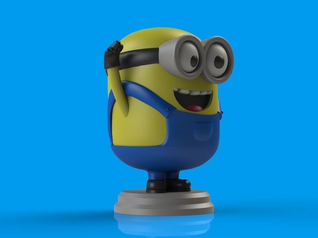 Minions Trio 3D print model_10
