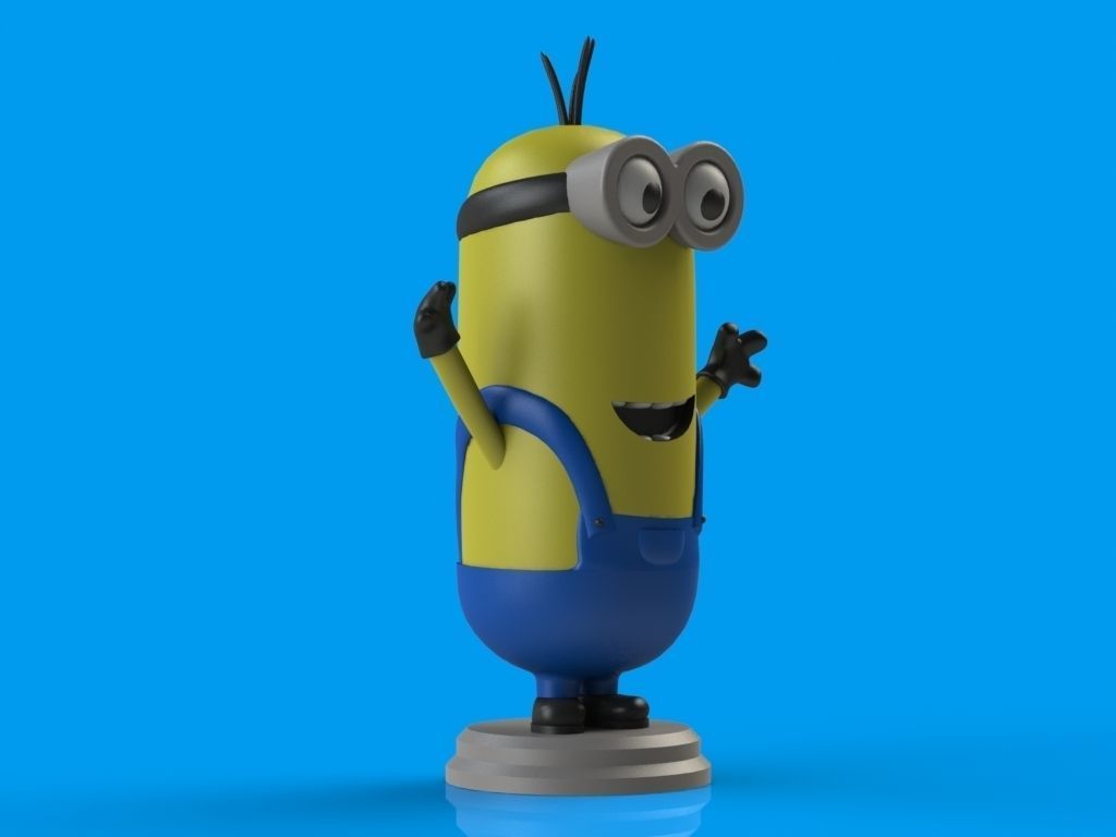 Minions Trio 3D print model_7