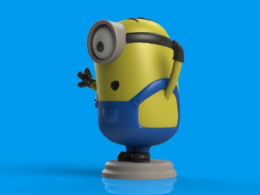 Minions Trio 3D print model_3