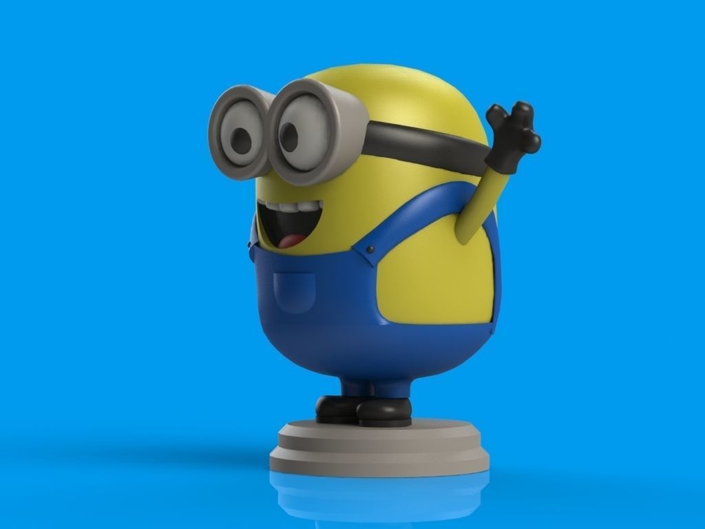 Minions Trio 3D print model_9