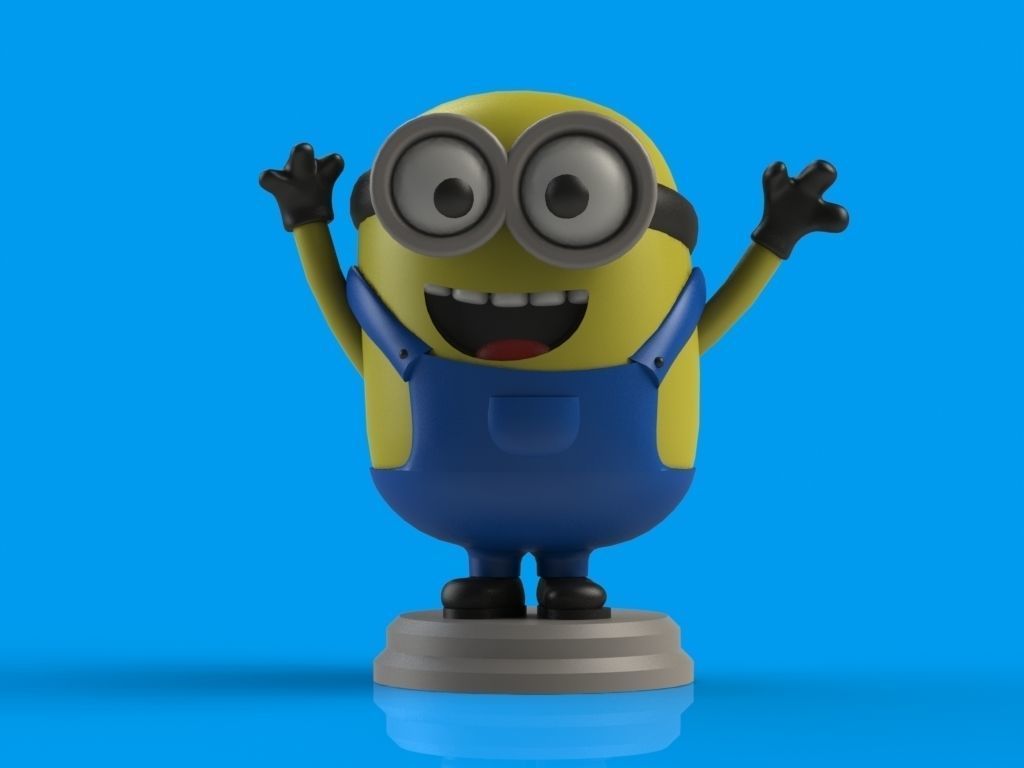 Minions Trio 3D print model_8