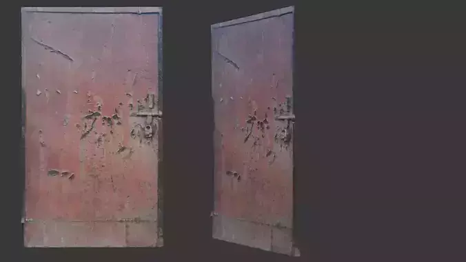 Old Metal Door Scan