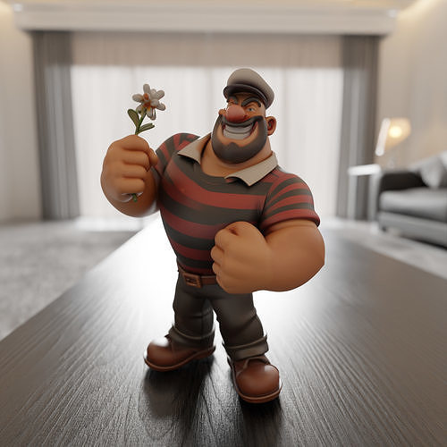 Bluto 3D print model