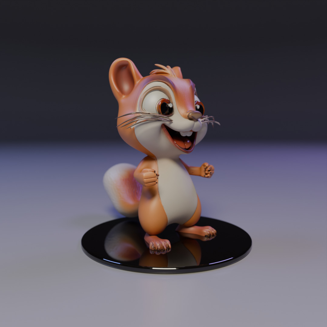 squirrel 3D print model_7