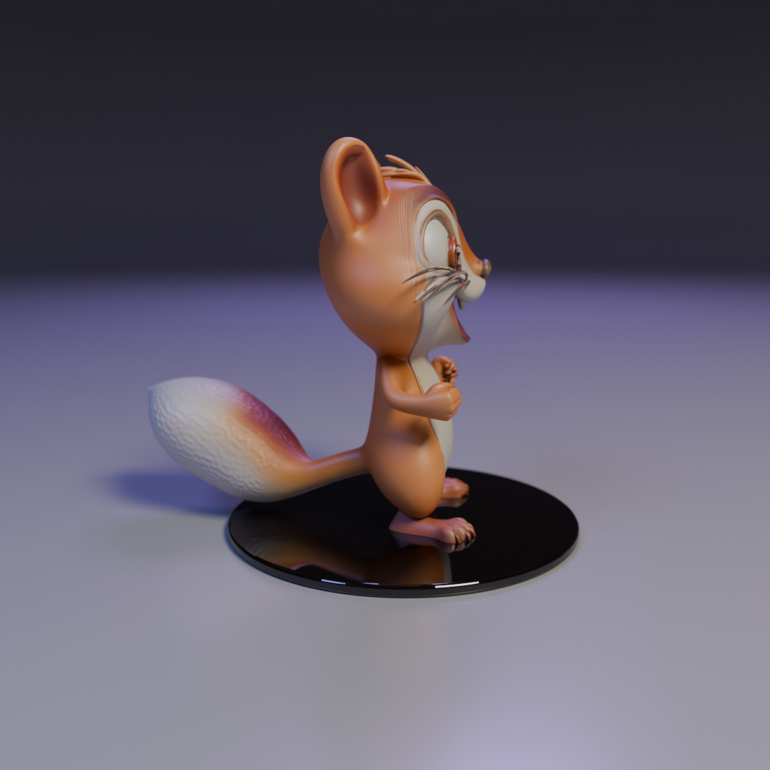 squirrel 3D print model_1