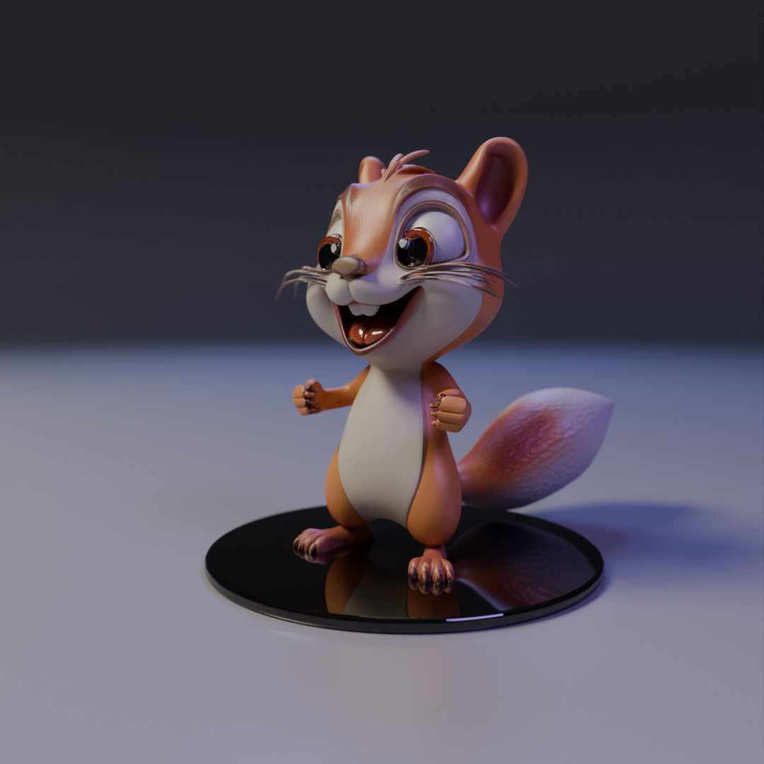 squirrel 3D print model_9