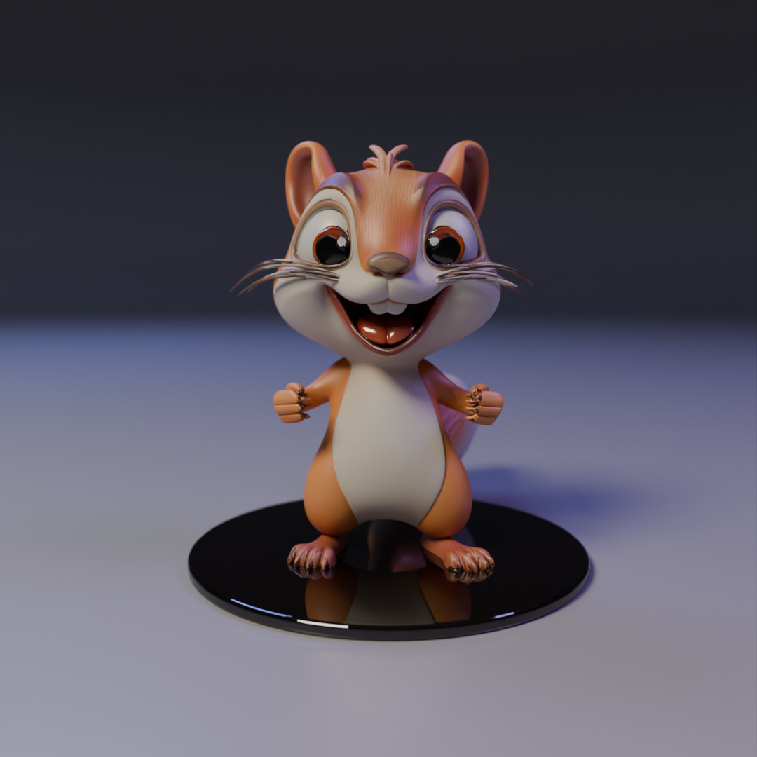 squirrel 3D print model_15