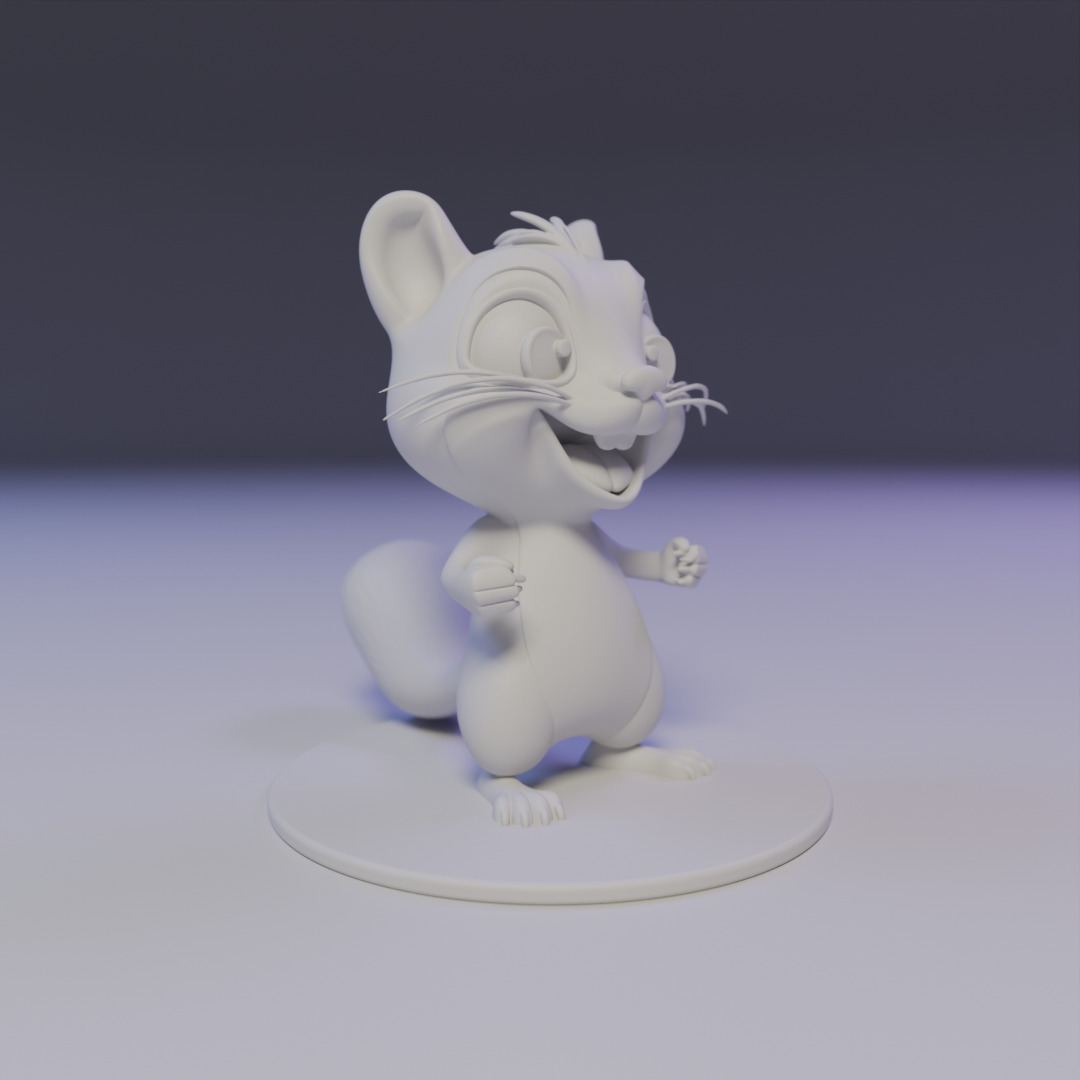 squirrel 3D print model_8