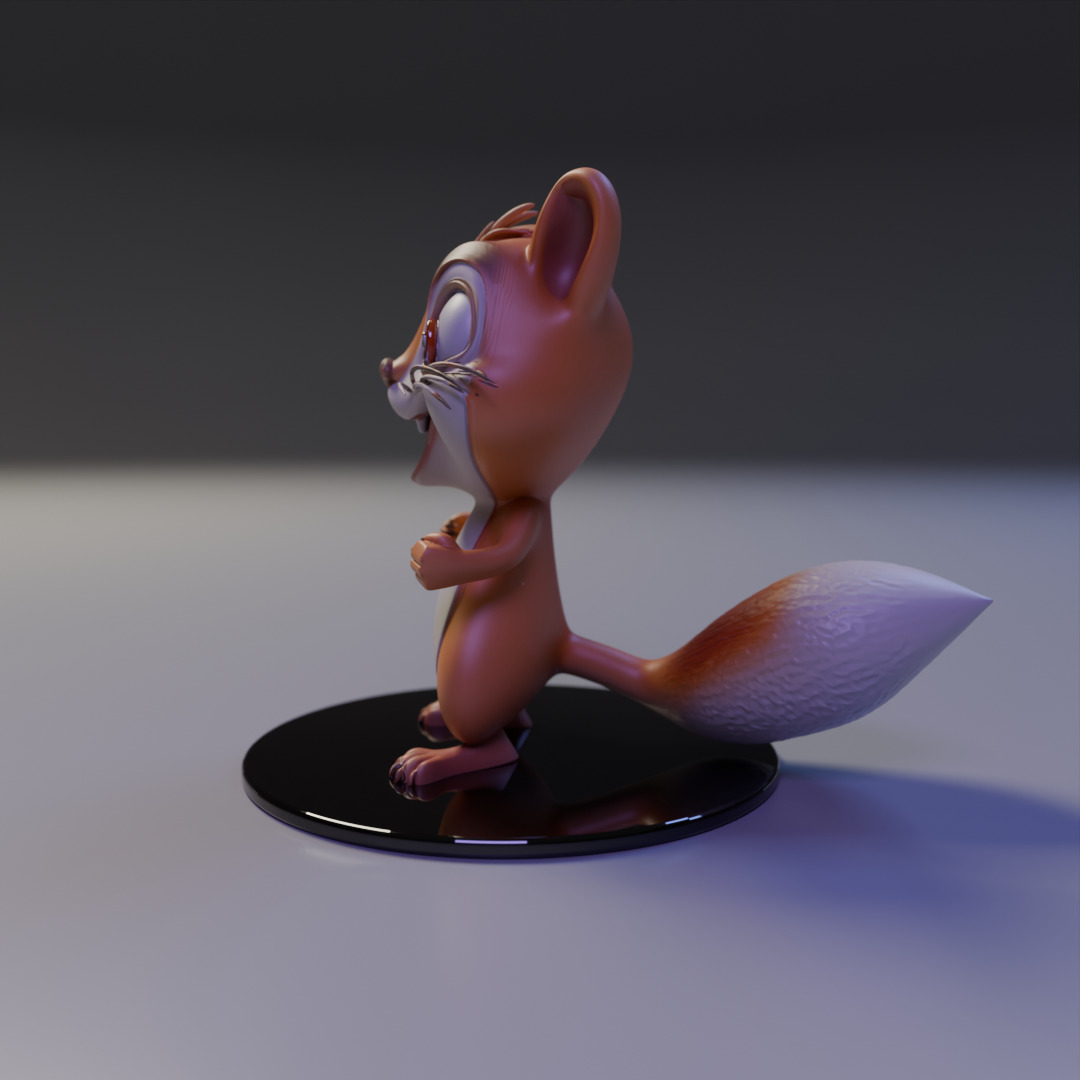 squirrel 3D print model_3
