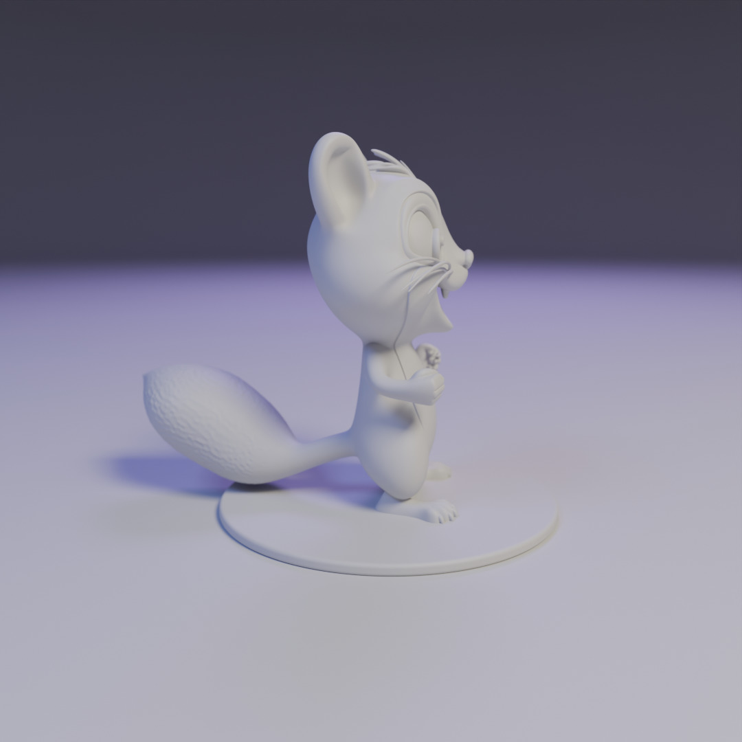 squirrel 3D print model_2