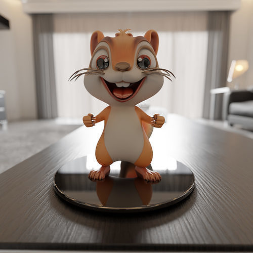 squirrel 3D print model