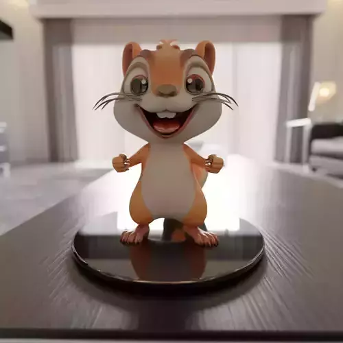 squirrel 3D print model