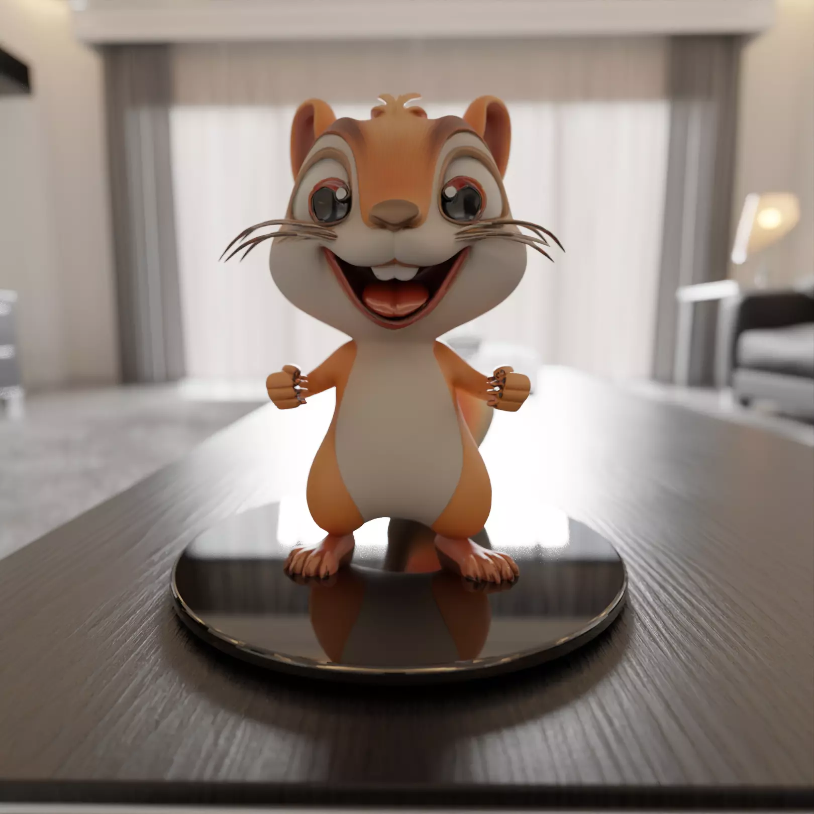 squirrel 3D print model_0