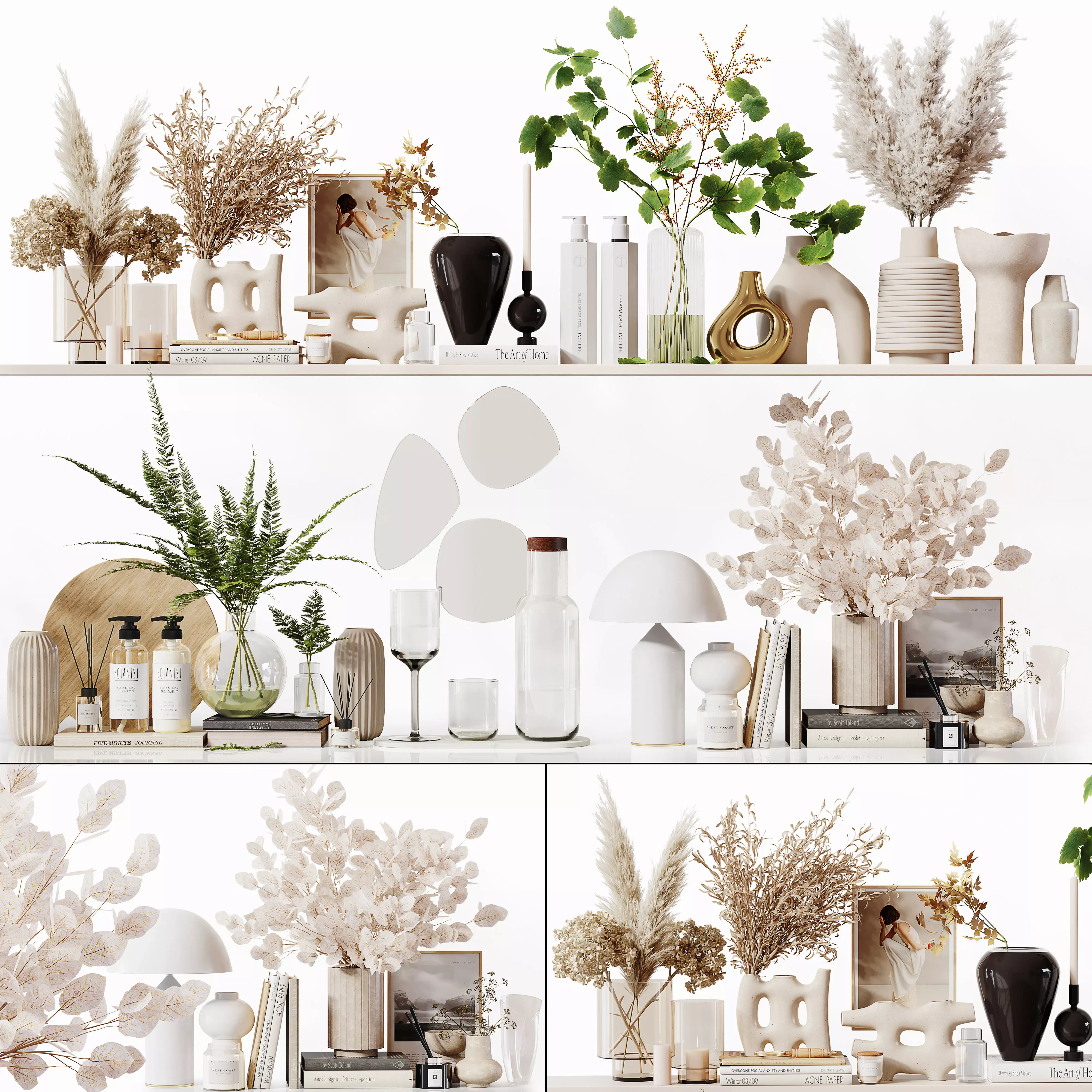 Decorative Set 253 Low-poly 3D model_0