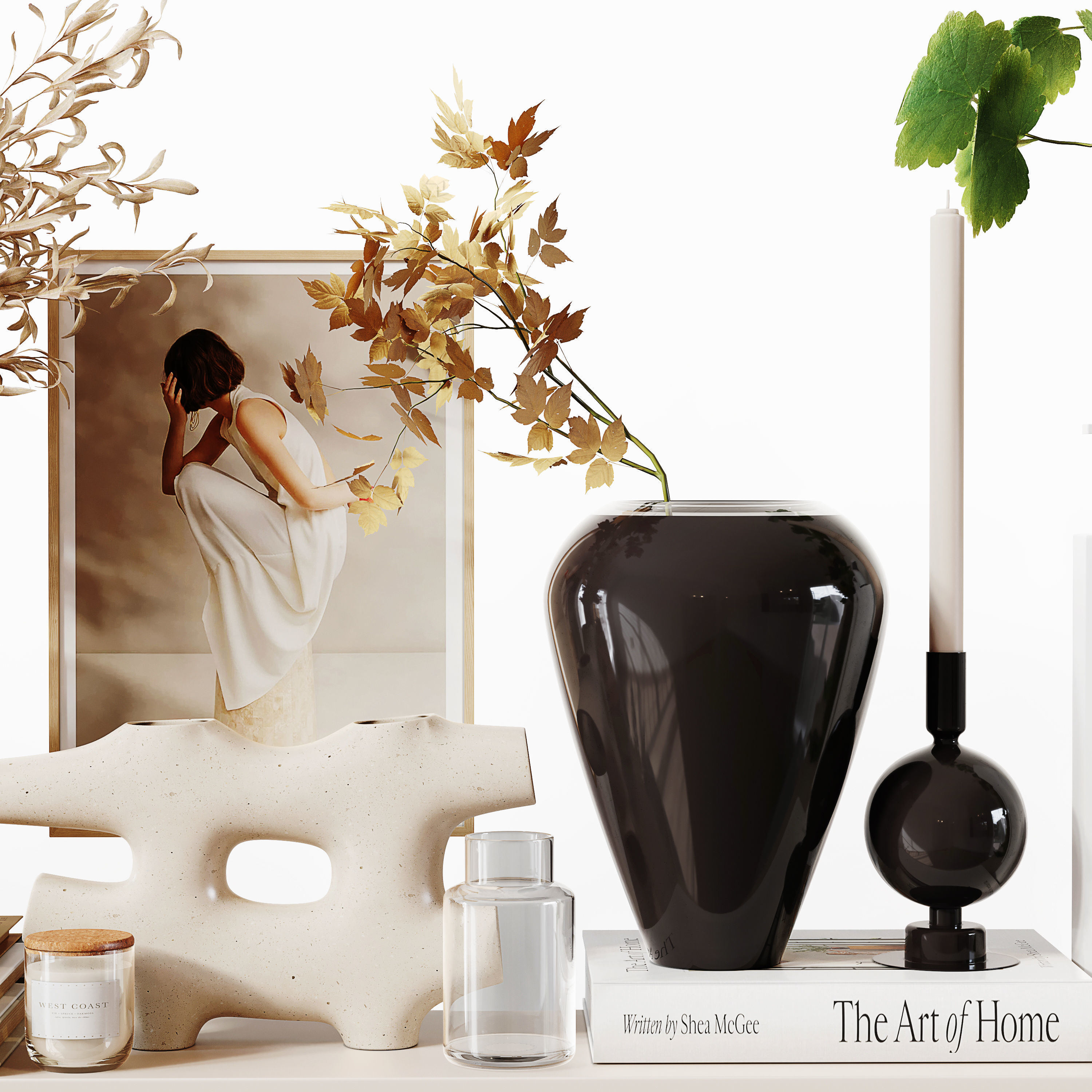 Decorative Set 253 Low-poly 3D model_3