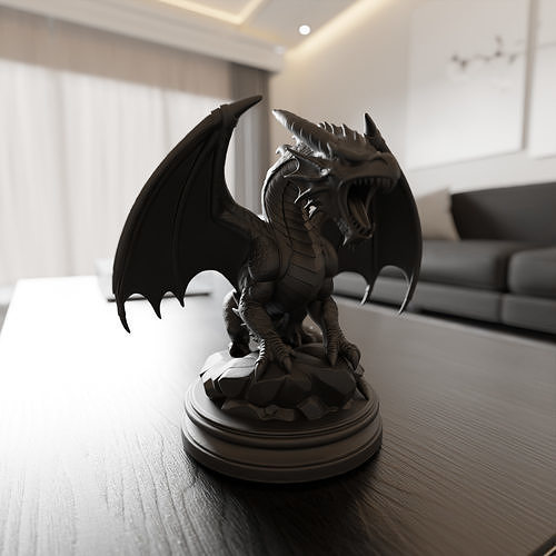 Medieval dragon 3D print model