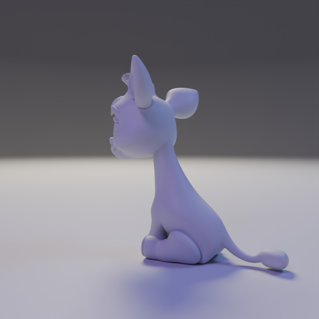 cute baby giraffe 3D print model_11
