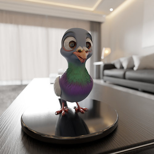 cute dove 3D print model