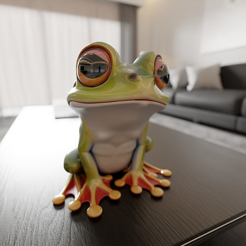 cute frog 3D print model