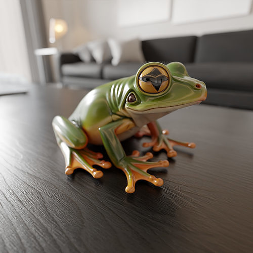cute frog 3D print model
