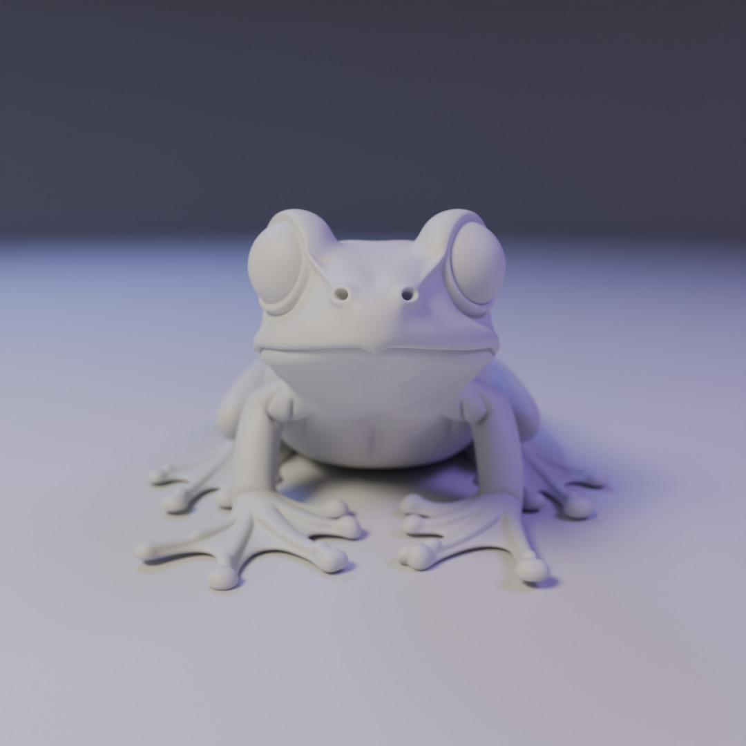 cute frog 3D print model_15