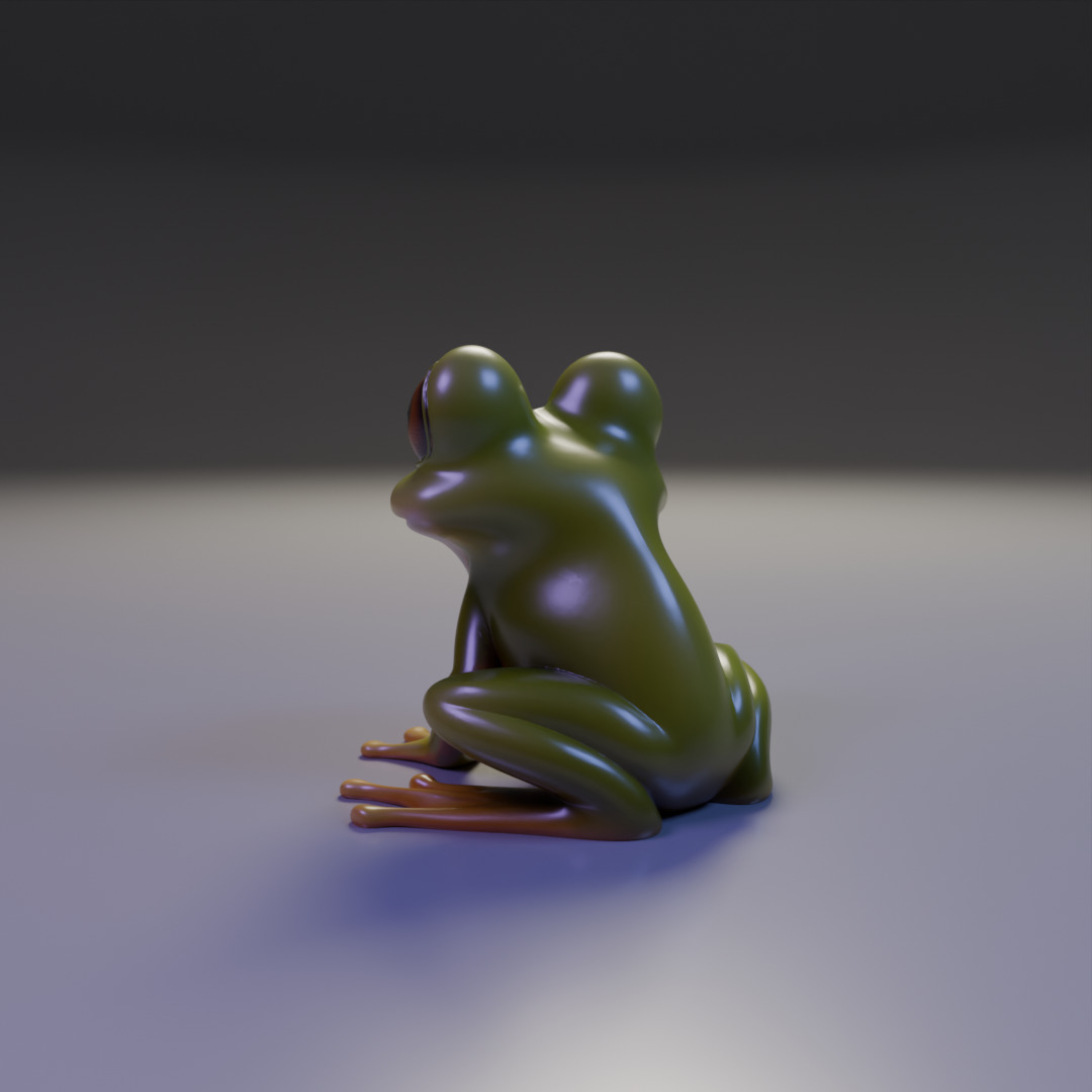 cute frog 3D print model_11