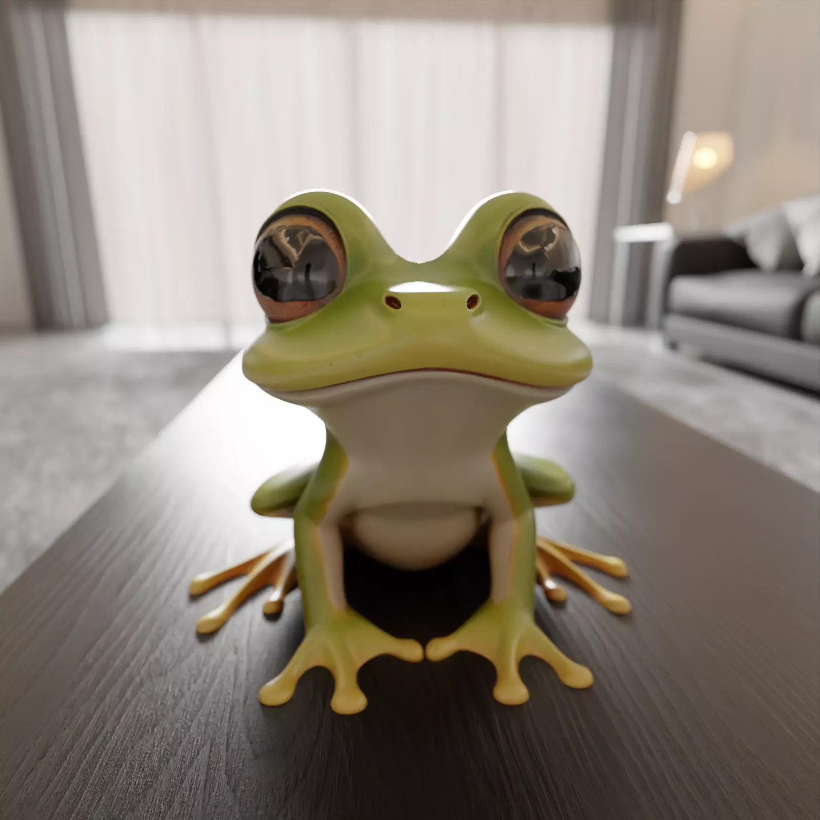 cute frog 3D print model_0