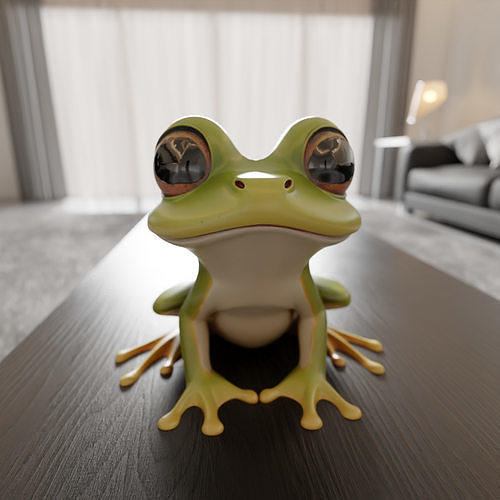 cute frog 3D print model