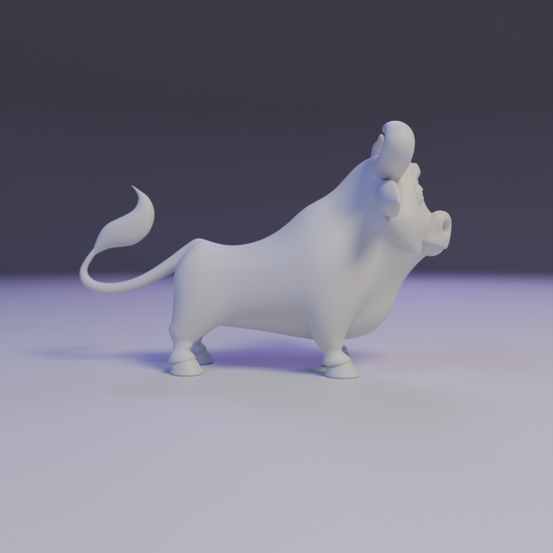 spotted cow 3D print model_1
