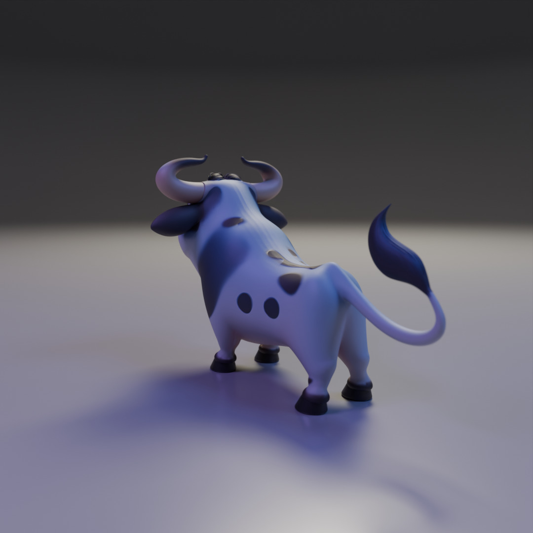 spotted cow 3D print model_12