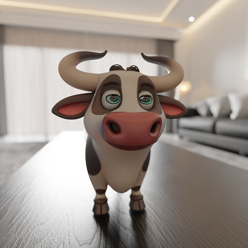 spotted cow 3D print model