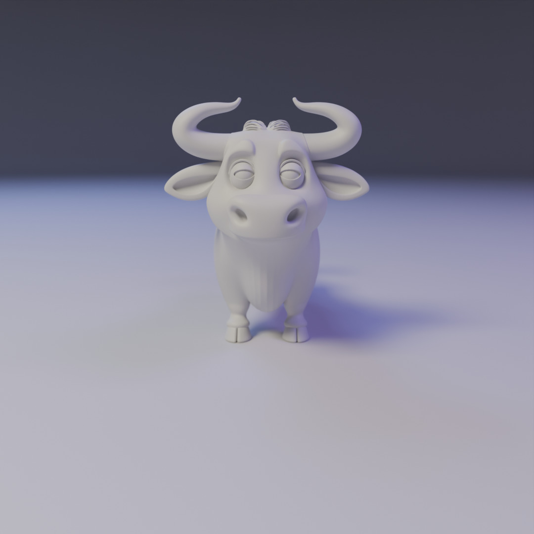 spotted cow 3D print model_15