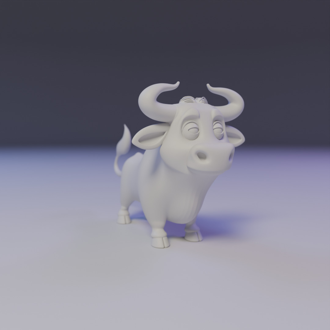 spotted cow 3D print model_7