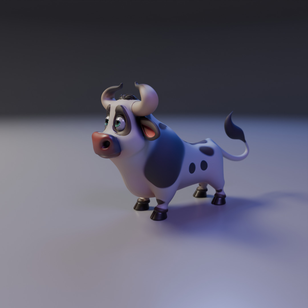spotted cow 3D print model_10