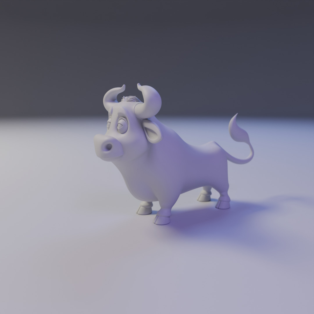 spotted cow 3D print model_9