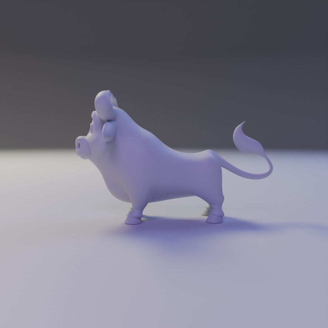 spotted cow 3D print model_3